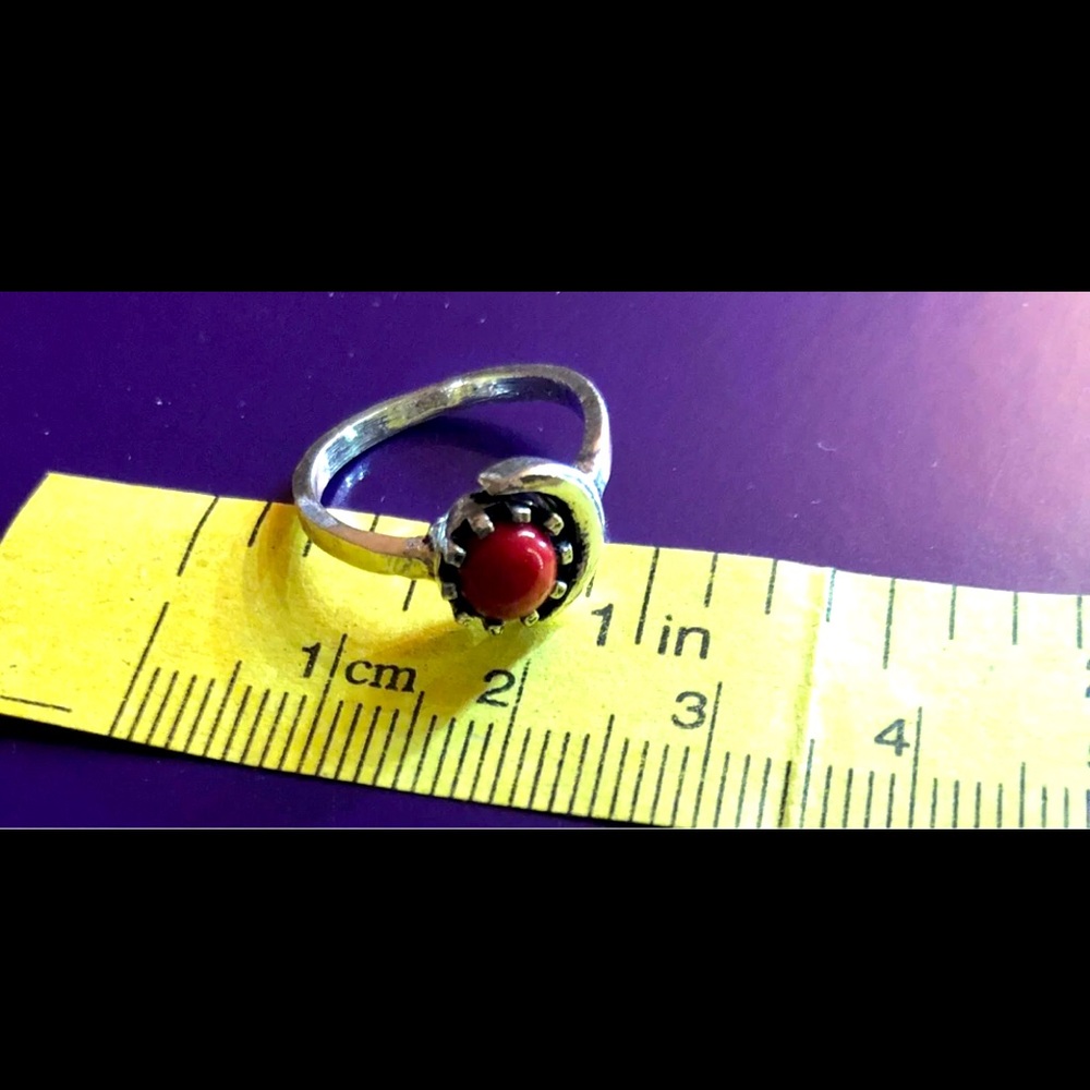 Boho Adjustable Moon Ring - image 1